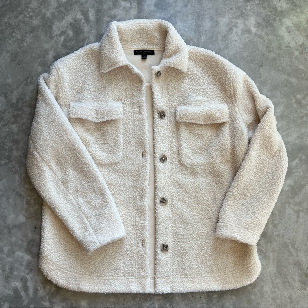 Banana Republic Sherpa Shirt Jacket